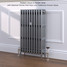 CI-RC813-10-MET-SILVER-LS01 - Richmond 4 Column Victorian Cast Iron Radiator H813mm x W1176mm CI-RC813-10-MET-SILVER-LS01 - Richmond 4 Column Victorian Cast Iron Radiator H813mm x W1176mm